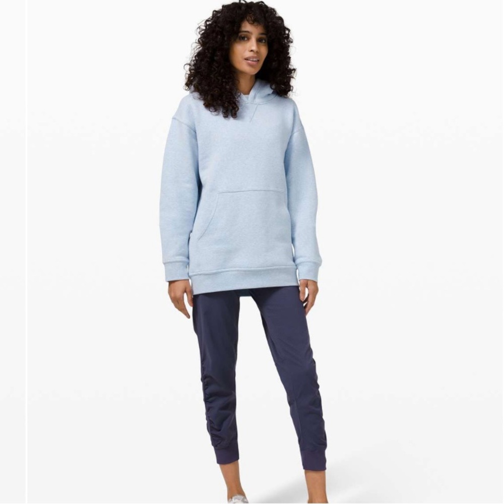 Lululemon x Barry’s All Yours Hoodie Fleece Heathered Blue Linen